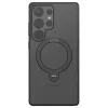 Torras Ostand Spin Back Cover hoesje met MagSafe voor Samsung Galaxy S25 Ultra - Zwart 3