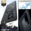 Torras Ostand Spin Back Cover hoesje met MagSafe voor Samsung Galaxy S25 Ultra - Zwart 6