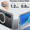 Torras Pstand Back Cover hoesje met MagSafe voor Samsung Galaxy S25 Plus - Transparant 2