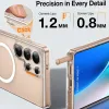 Torras Pstand Back Cover hoesje met MagSafe voor Samsung Galaxy S25 Ultra - Transparant 4