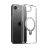 Torras Ostand Spin Back Cover hoesje met MagSafe voor Apple iPhone 17e/16e - Transparant 1