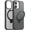 Torras Ostand Spin Back Cover hoesje met MagSafe voor Apple iPhone 17 - Zwart 0