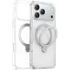 Torras Ostand Spin Back Cover hoesje met MagSafe voor Apple iPhone 17 Pro - Transparant 0