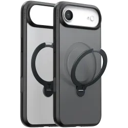 Torras Ostand Spin Back Cover hoesje met MagSafe voor Apple iPhone Air - Zwart