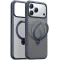 Torras Ostand Spin Back Cover hoesje met MagSafe voor Apple iPhone 17 Pro Max - Donkerblauw