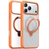 Torras Ostand Spin Back Cover hoesje met MagSafe voor Apple iPhone 17 Pro Max - Oranje 0