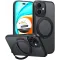 Torras Ostand Pro Back Cover hoesje met MagSafe voor Apple iPhone 17 - Zwart