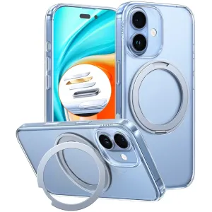 Torras Ostand Pro Back Cover hoesje met MagSafe voor Apple iPhone 17 - Transparant