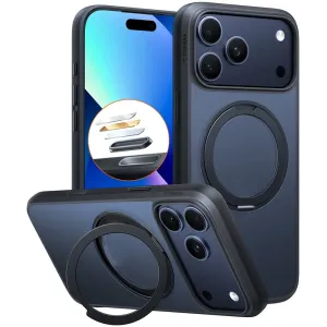 Torras Ostand Pro Back Cover hoesje met MagSafe voor Apple iPhone 17 Pro Max - Zwart