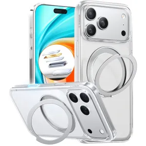 Torras Ostand Pro Back Cover hoesje met MagSafe voor Apple iPhone 17 Pro Max - Transparant