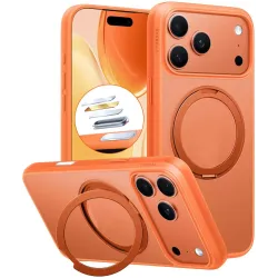 Torras Ostand Pro Back Cover hoesje met MagSafe voor Apple iPhone 17 Pro Max - Oranje