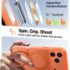 Torras Ostand Pro Back Cover hoesje met MagSafe voor Apple iPhone 17 Pro Max - Oranje 4