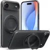 Torras Ostand R Fitness Back Cover hoesje met MagSafe voor Apple iPhone Air - Zwart 0