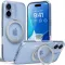 Torras Ostand R Fitness Back Cover hoesje met MagSafe voor Apple iPhone 17 - Transparant