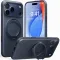 Torras Ostand R Fitness Back Cover hoesje met MagSafe voor Apple iPhone 17 Pro - Donkerblauw