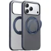 Torras Ostand R Fitness Back Cover hoesje met MagSafe voor Apple iPhone 17 Pro - Donkerblauw 1