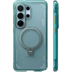 Torras Ostand Spin Air Back Cover hoesje met MagSafe voor Samsung Galaxy S26 Ultra - Glacier Green
