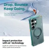 Torras Ostand Spin Air Back Cover hoesje met MagSafe voor Samsung Galaxy S26 Ultra - Glacier Green 2