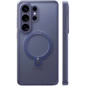 Torras Ostand Spin Back Cover hoesje met MagSafe voor Samsung Galaxy S26 Ultra - Donkerpaars