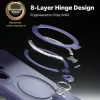 Torras Ostand Spin Back Cover hoesje met MagSafe voor Samsung Galaxy S26 Ultra - Donkerpaars 2