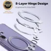 Torras Ostand Spin Back Cover hoesje met MagSafe voor Samsung Galaxy S26 Ultra - Transparant 2