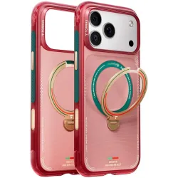 Torras Ostand Q3 Air Back Cover hoesje met MagSafe voor Apple iPhone 17 Pro Max - Wave of Passion