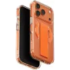 UNIQ Heldro Air MagClick MagSafe Back Cover hoesje voor Apple iPhone 17 Pro - Transparant/Oranje 0
